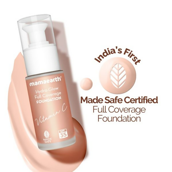 Mamaearth Hydra-Glow Full Coverage Foundation With Vitamin C & Turmeric - Ivory Glow - Distacart