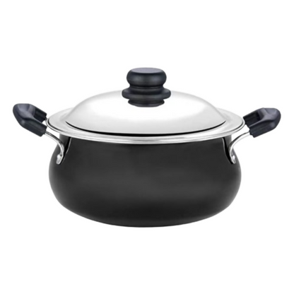 Vinod Hard Anodized Handi–Stainless Steel Lid–Mini - Dista