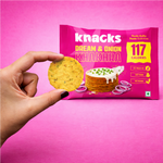Thumbnail for Knacks Coin Khakhra Crisps - Dream & Onion Flavour - Dista