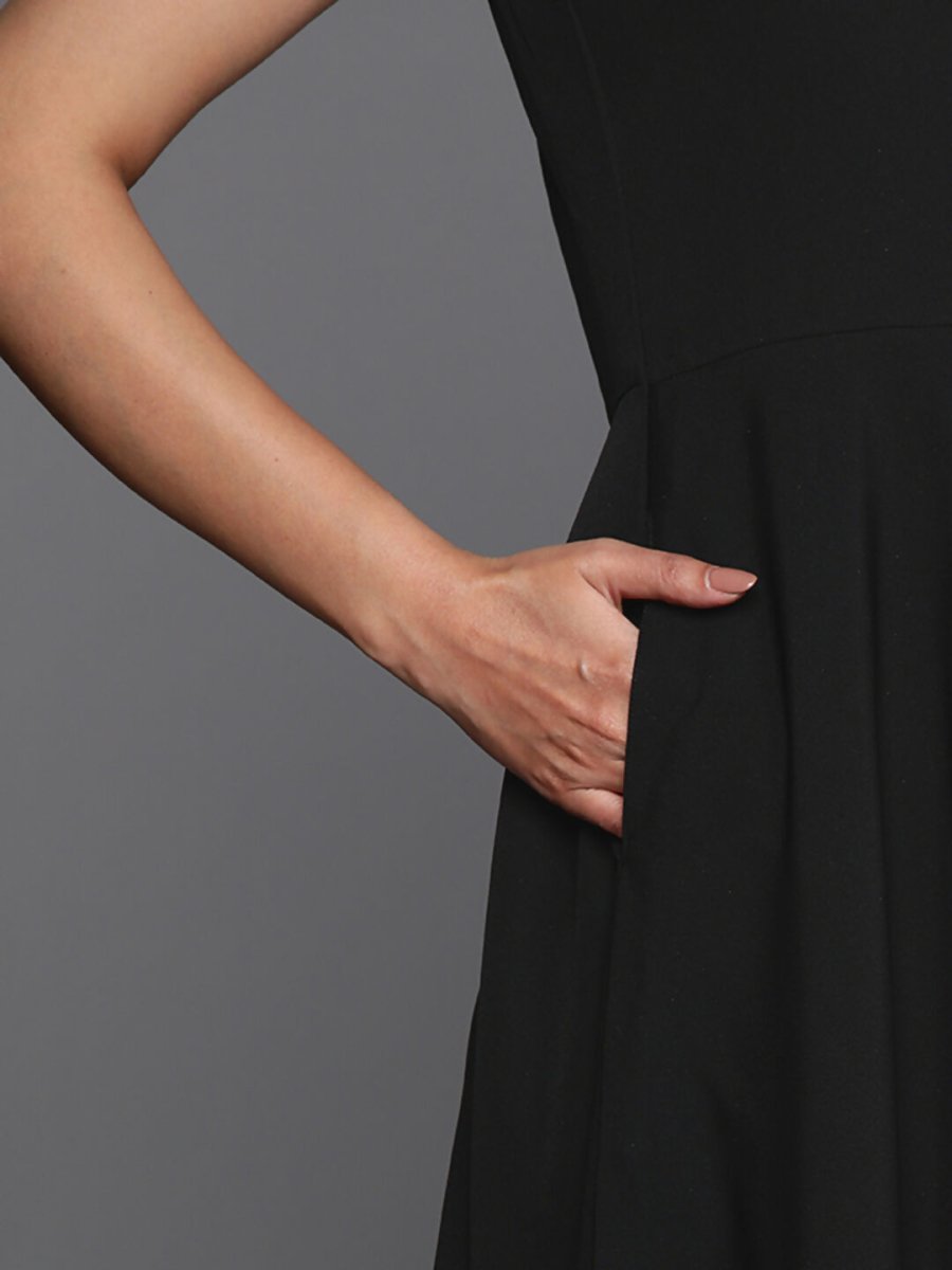 Ahalyaa Women's Traditional wear Ethnic Dress - Black - Distacart