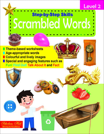 Step By Step Skills Scrambled Words-2Tearble Colourful Worksheets) - Dista
