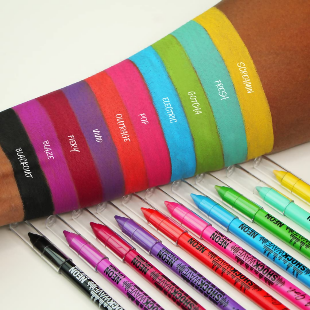 L.A Girl Shockwave Neon Eye Liner - Blackout Black - Dista