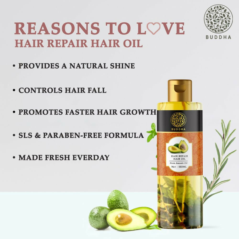 Buddha Natural Hair Repair Treatment Oil - Distacart