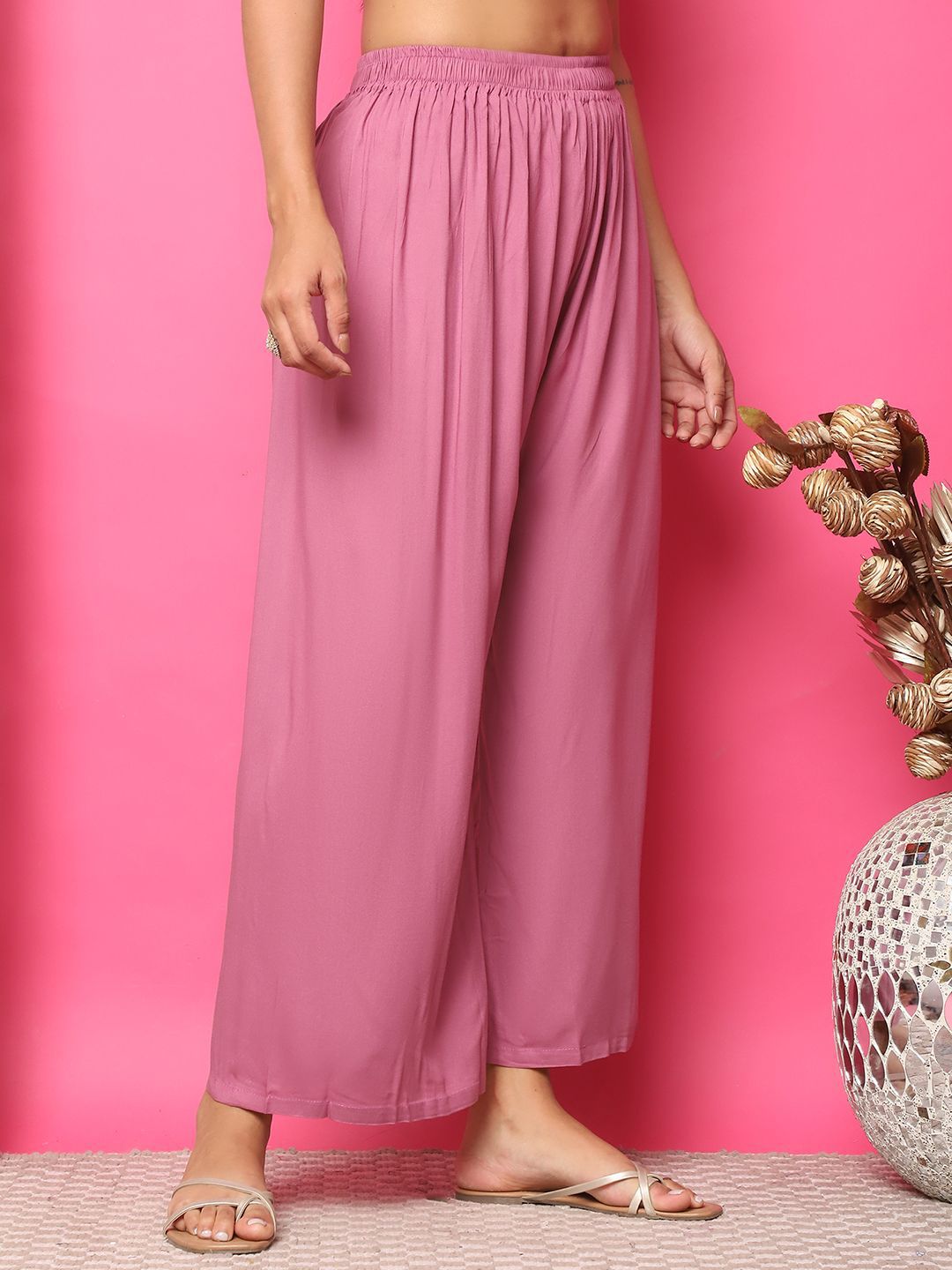 TAG 7 Women Flared Palazzos - Distacart