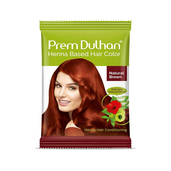 Prem Dulhan Natural Brown Henna Based Hair Color - Distacart