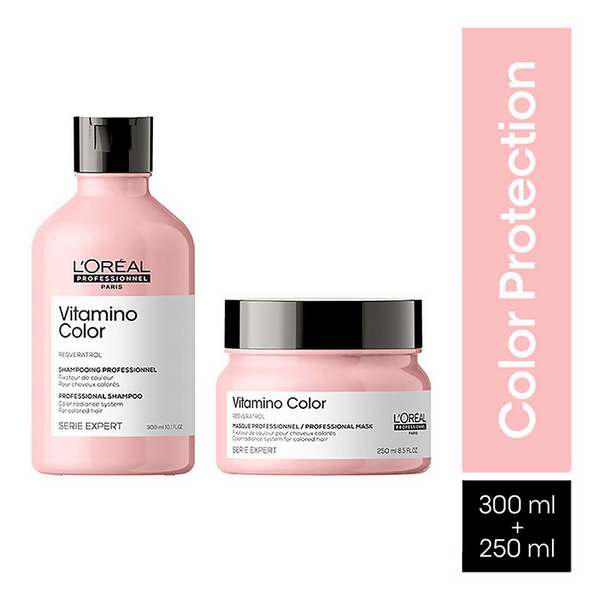 L'Oreal Professionnel Vitamino Color Shampoo & Hair Mask, Serie Expert - Distacart