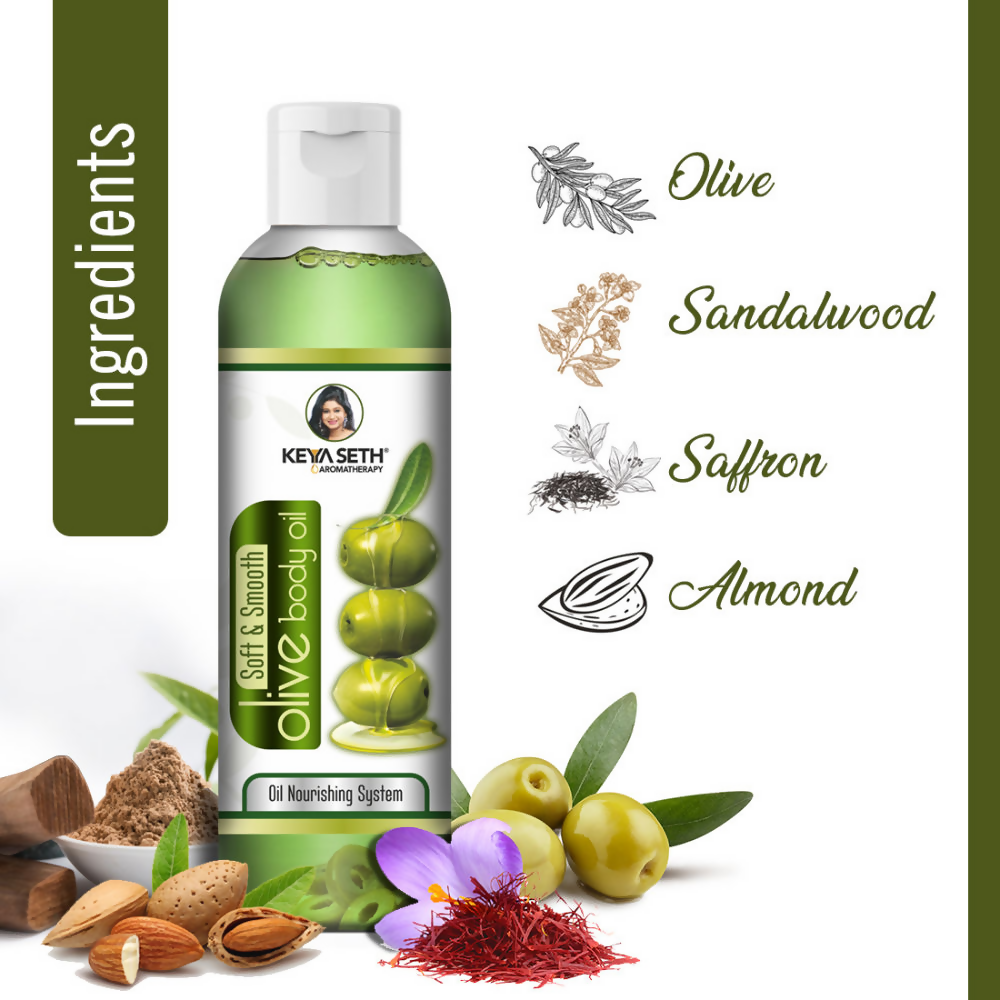 Keya Seth Aromatherapy Soft & Smooth Olive Body Oil - Distacart