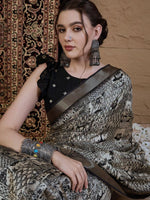Thumbnail for Anouk Ethnic Motifs Zari Silk Blend Sungudi Saree