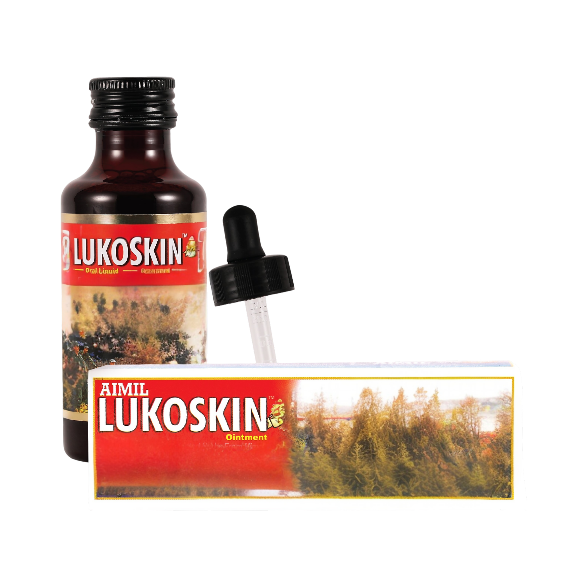 Aimil Lukoskin Combo - Ointment + Oral Liquid - Dista