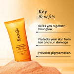 Thumbnail for Foxtale Glow Sunscreen SPF 50 PA++++ Lightweight With Vitamin C And Niacinamide For a Dewy Glow, UVA And UVB Filters Prevents Tan - Distacart