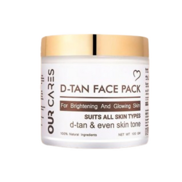 Our Cares D-TAN Face Pack for Instant Tan Removal & Sun Damage Protection - Distacart