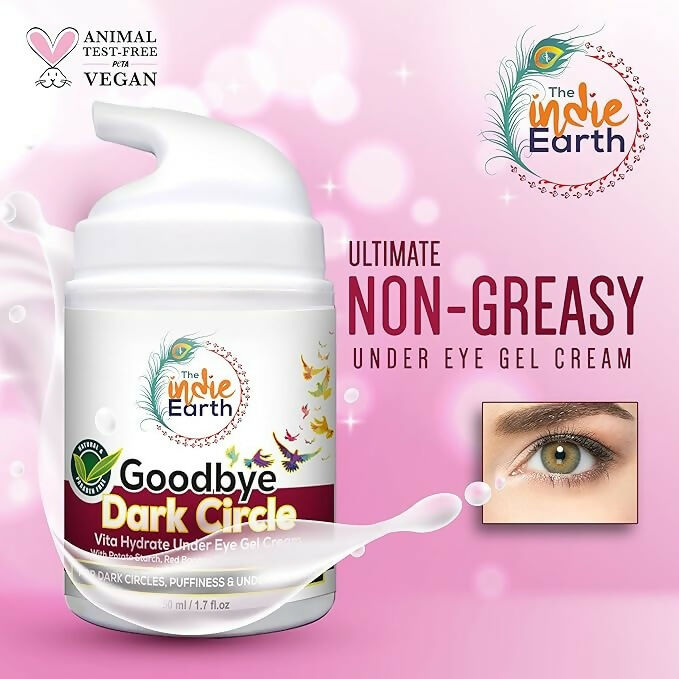 The Indie Earth Good Bye Dark Circles Vita Rich Under Eye Gel Cream - Distacart