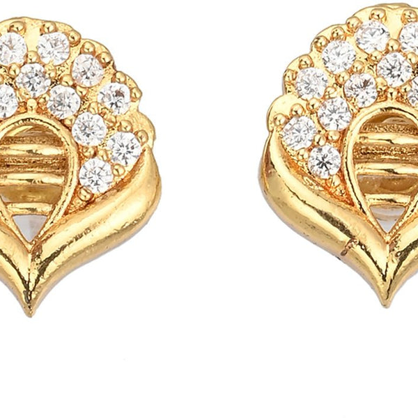 AanyaCentric Elegant Gold Plated Ad American Diamond Earrings for Women Girls of All Ages - Distacart