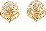 Thumbnail for AanyaCentric Gold-plated Jewelry Combo: Elegant Short Mangalsutra, Finger Ring, and American Diamond Earrings Set - Distacart