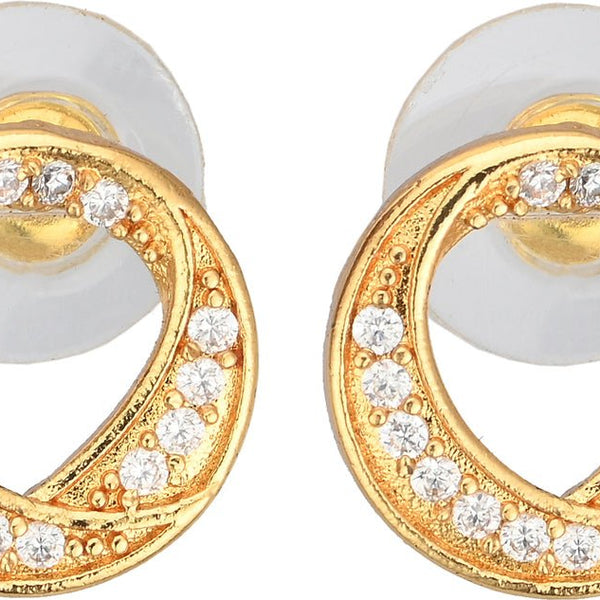 AanyaCentric Elegant Gold Plated Ad American Diamond Earrings for Women Girls of All Ages - Distacart