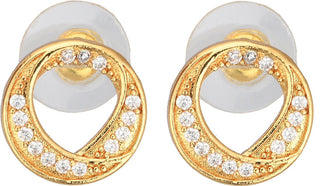 AanyaCentric Elegant Gold Plated Ad American Diamond Earrings for Women Girls of All Ages - Distacart