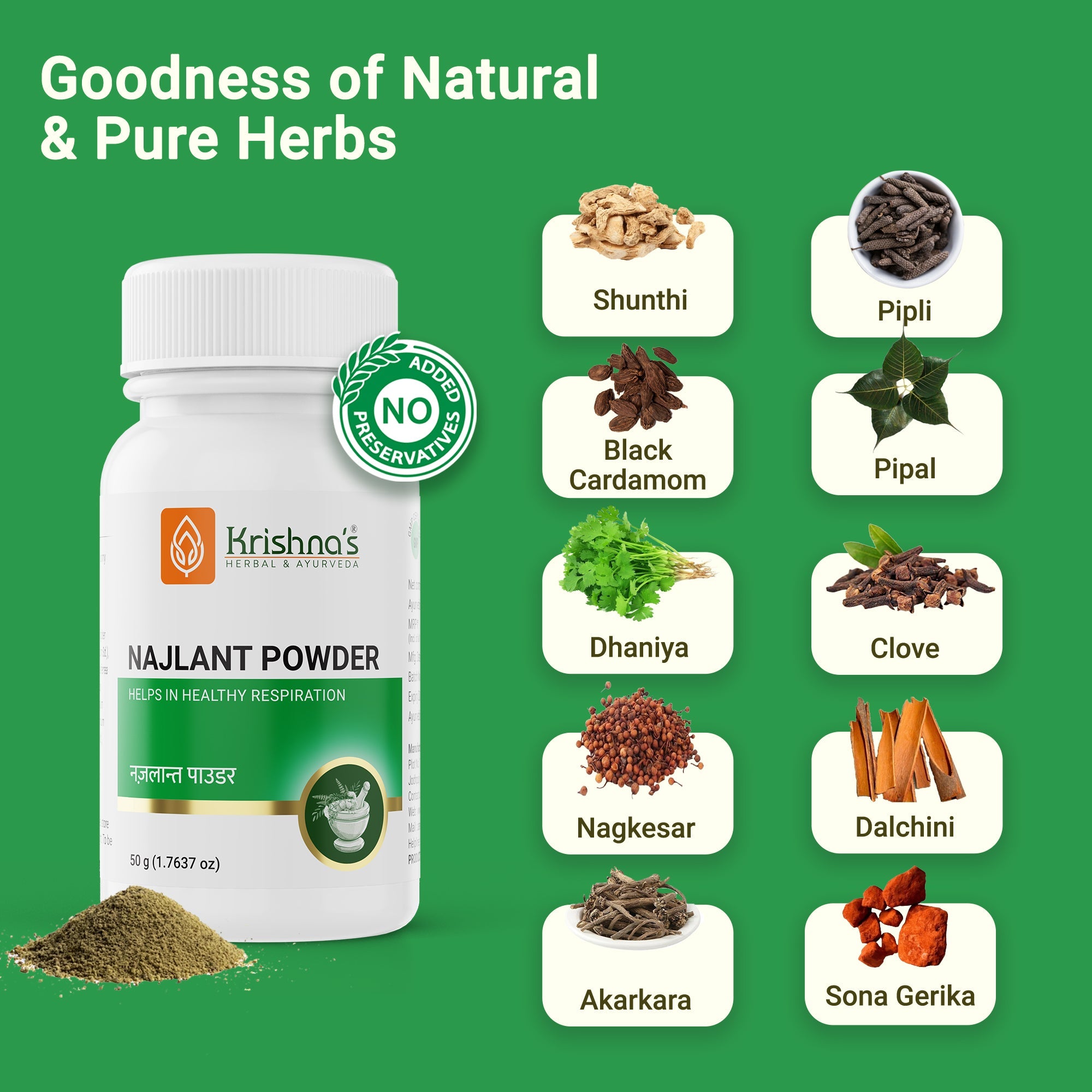 Krishna'S Herbal & Ayurveda Najlant Powder
