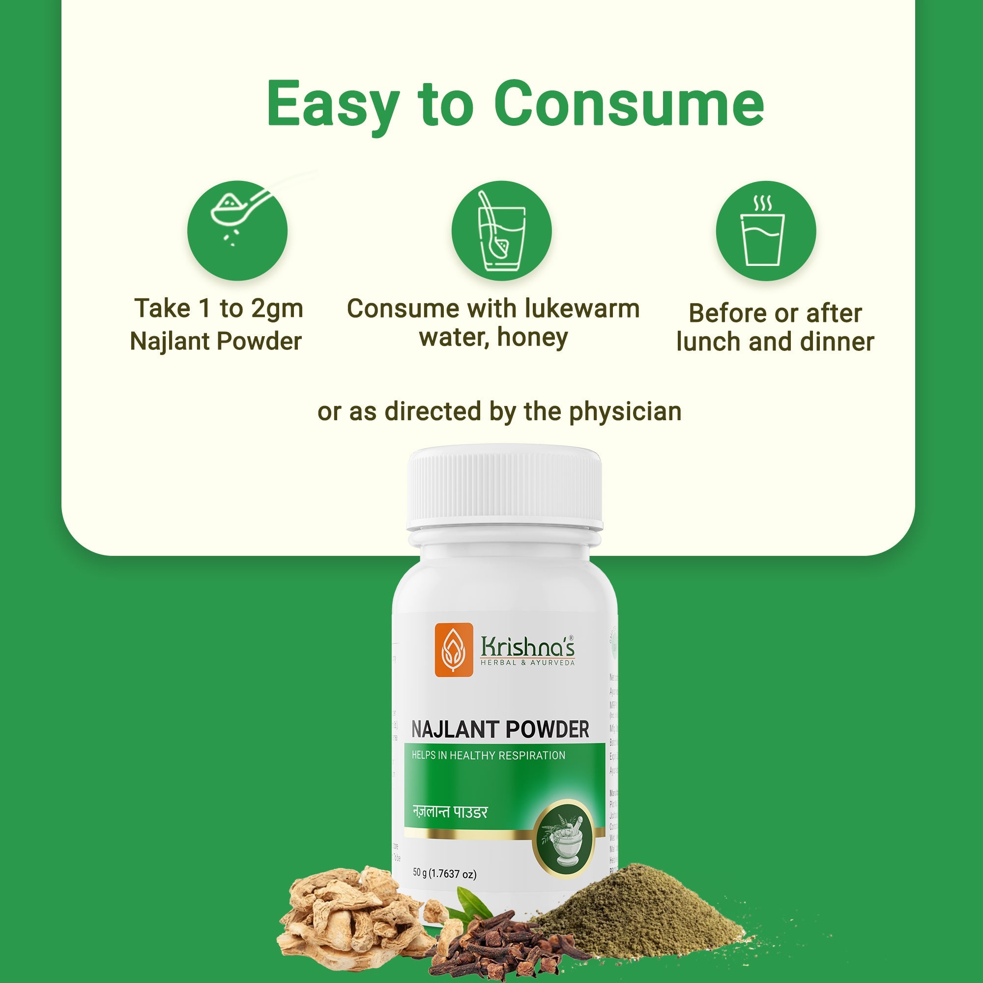 Krishna'S Herbal & Ayurveda Najlant Powder