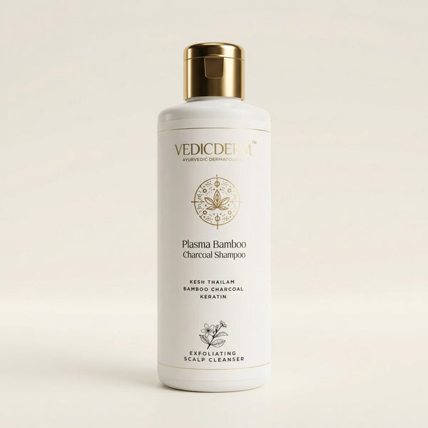 VedicDerm Plasma Bamboo Charcoal Shampoo for Psoriasis & Sensitive Scalp - Distacart