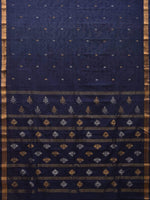 Thumbnail for Navy Uppada Cotton Handloom Saree with Assorted Buta Pallu Design - Global Threads - Distacart