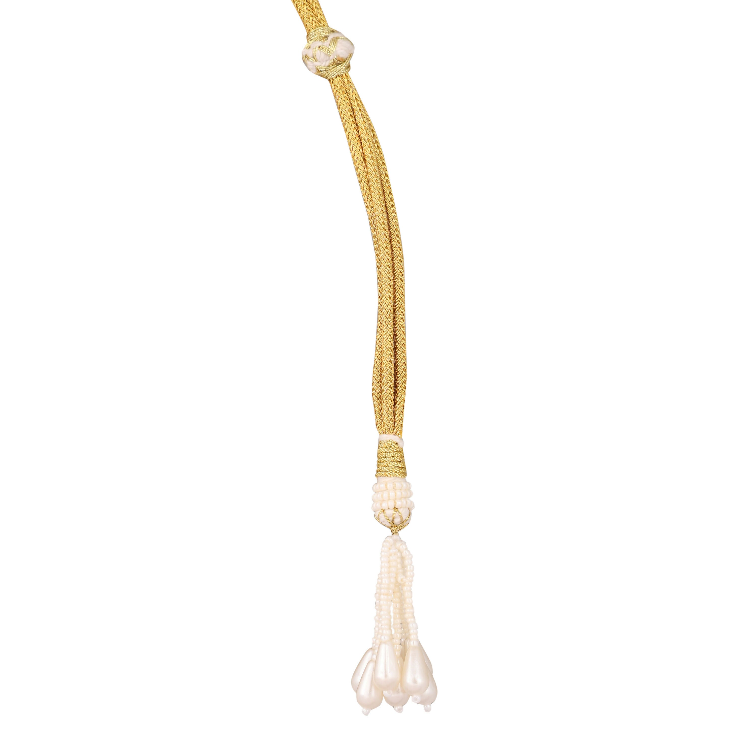Nuyug 22K Gold Plated Regal Kundan & Pearl Matha Patti