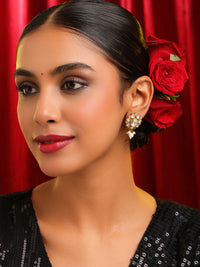 Ruby Raang Ivory Studs Earring