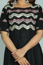 Thumbnail for Alvano Printed Stylish Anarkali Kurti for Women and Girls Rayon Embroidery - Distacart