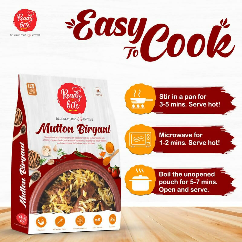 Ready 2 Bite Mutton Biryani - Distacart