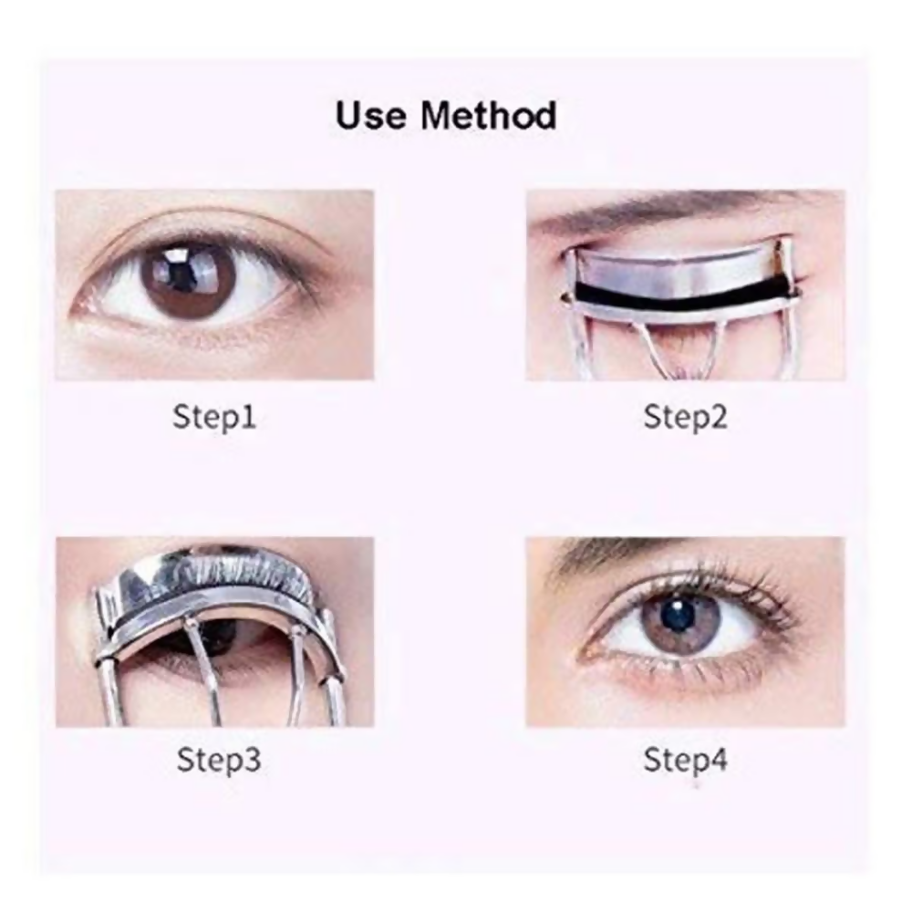 Bronson Professional Premium Eyelash Curler Black Volumizing Lash Lift Tool - Dista