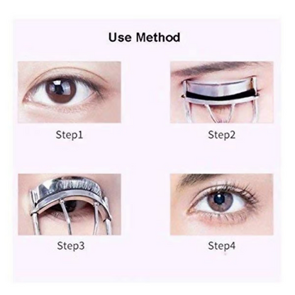 Bronson Professional Premium Eyelash Curler Black Volumizing Lash Lift Tool - Dista