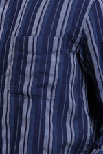 Thumbnail for Jonesburg Men's Indigo Stripes Regular Fit Shirt