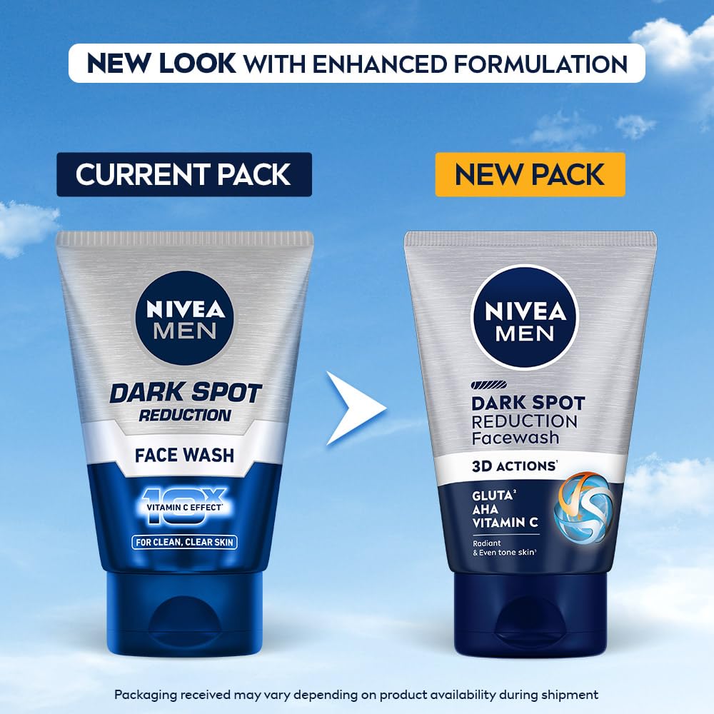 Nivea Dark Spot Reduction Men Face Wash - Distacart