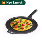 Thumbnail for The Indus Valley CASTrong Cast Iron Tawa With Long Handle,Pre-seasoned, Nonstick, 100% Pure, Toxin-free, Induction, 28.5cm, 2.4kg
