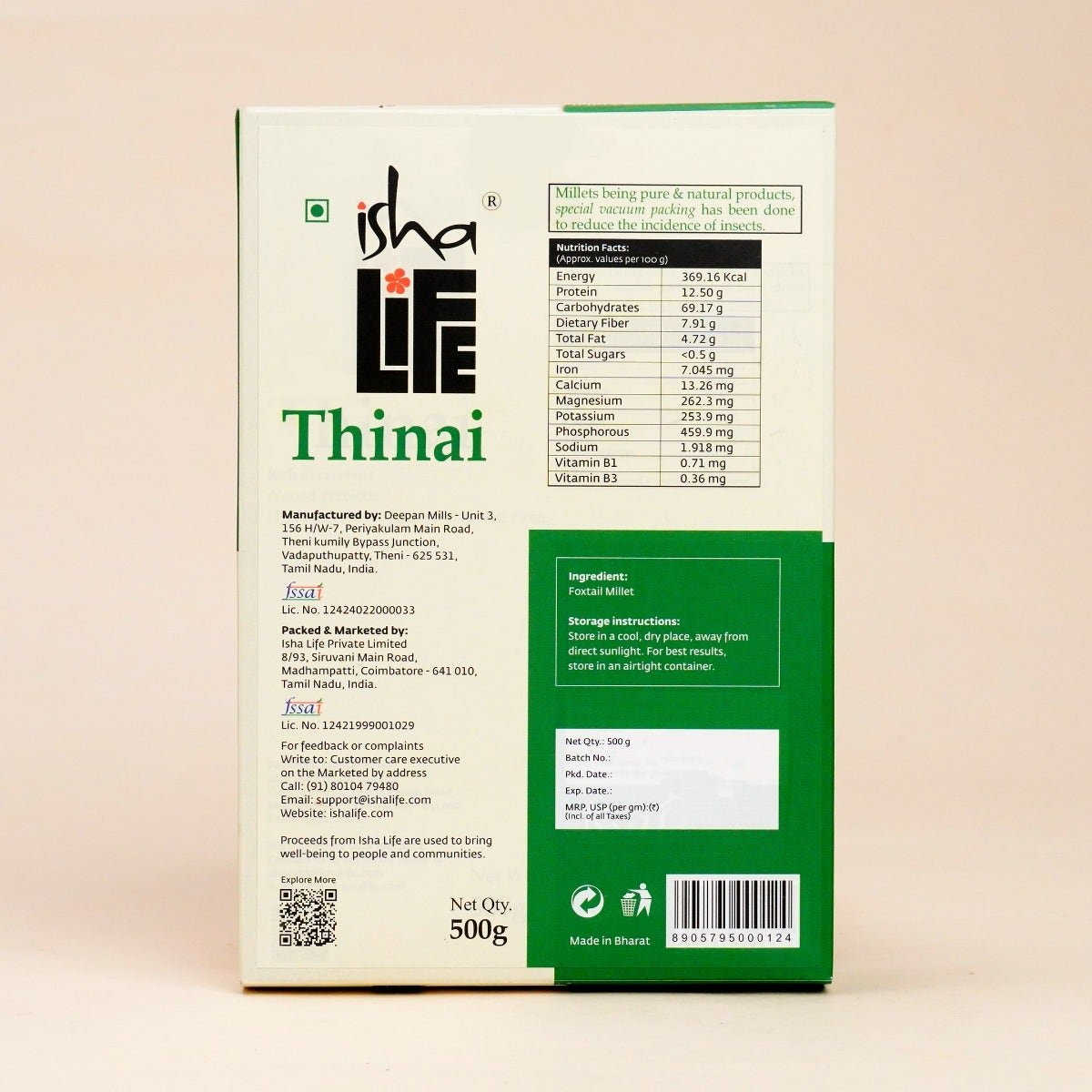 Isha Life Thinai (Foxtail Millet) - Distacart