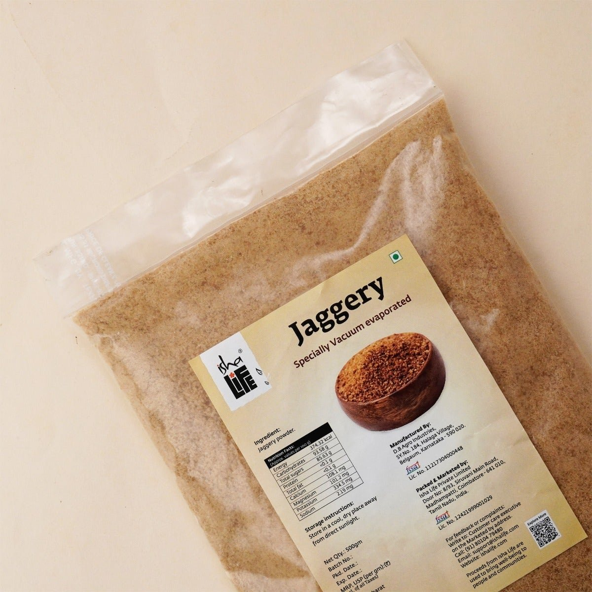 Isha Life Vacuum Evaporated Jaggery - Distacart