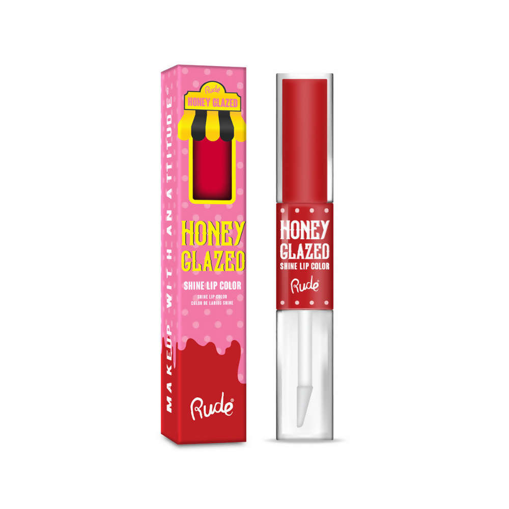 Rude Cosmetics Honey Glazed Shine Lip Color - Maple Bacon - Distacart