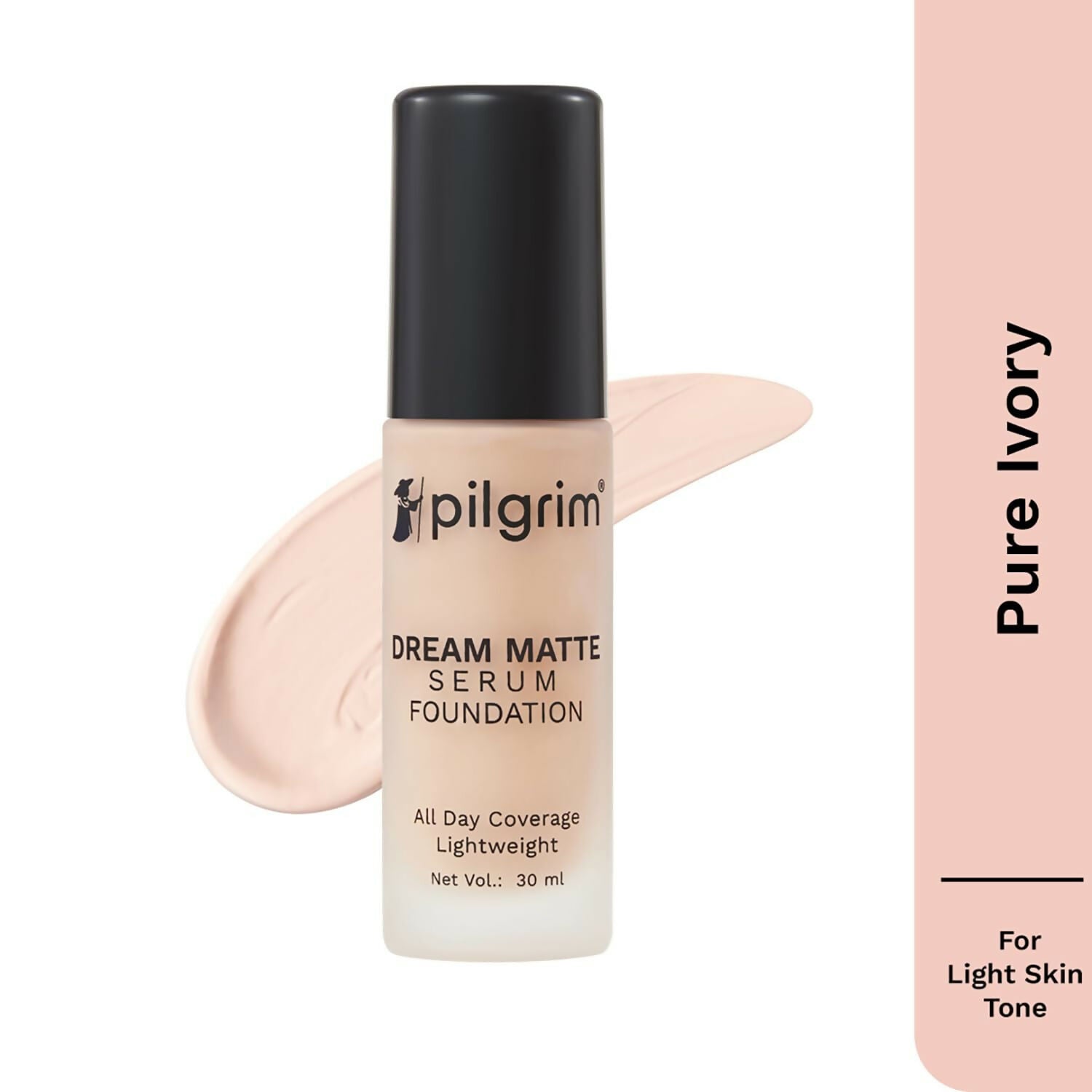 Pilgrim Dream Matte Serum Foundation With Matte & Poreless All Day Coverage Lightweight - Pure Ivory - Distacart
