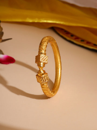 Ruby Raang Golden Bangle - Distacart