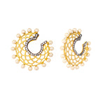 Thumbnail for Nuyug 22K Gold Plated Celestial Filigree Earrings