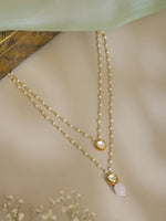 Thumbnail for Ruby Raang Pink Onyx and Kundan Necklace