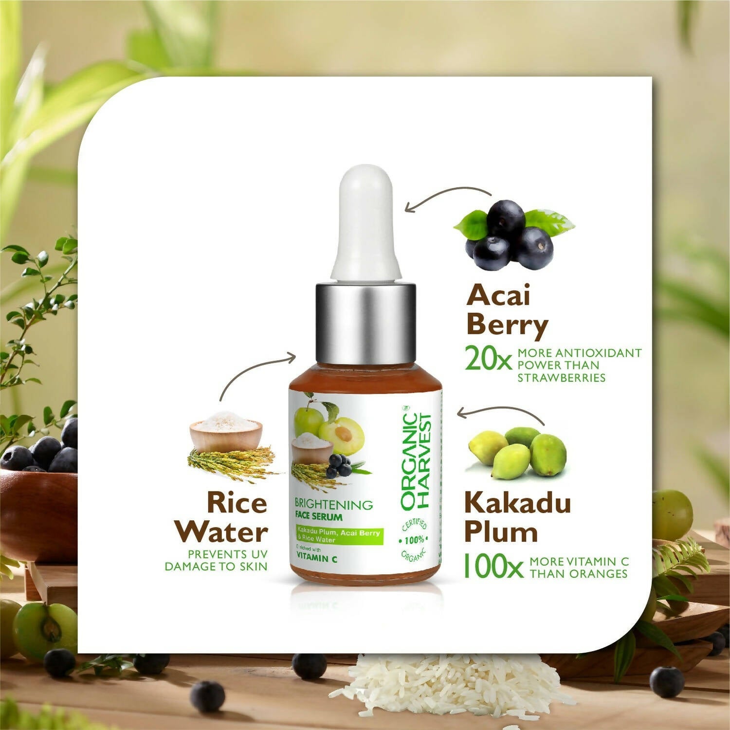 Organic Harvest Vitamin C Organic Face Serum - Distacart
