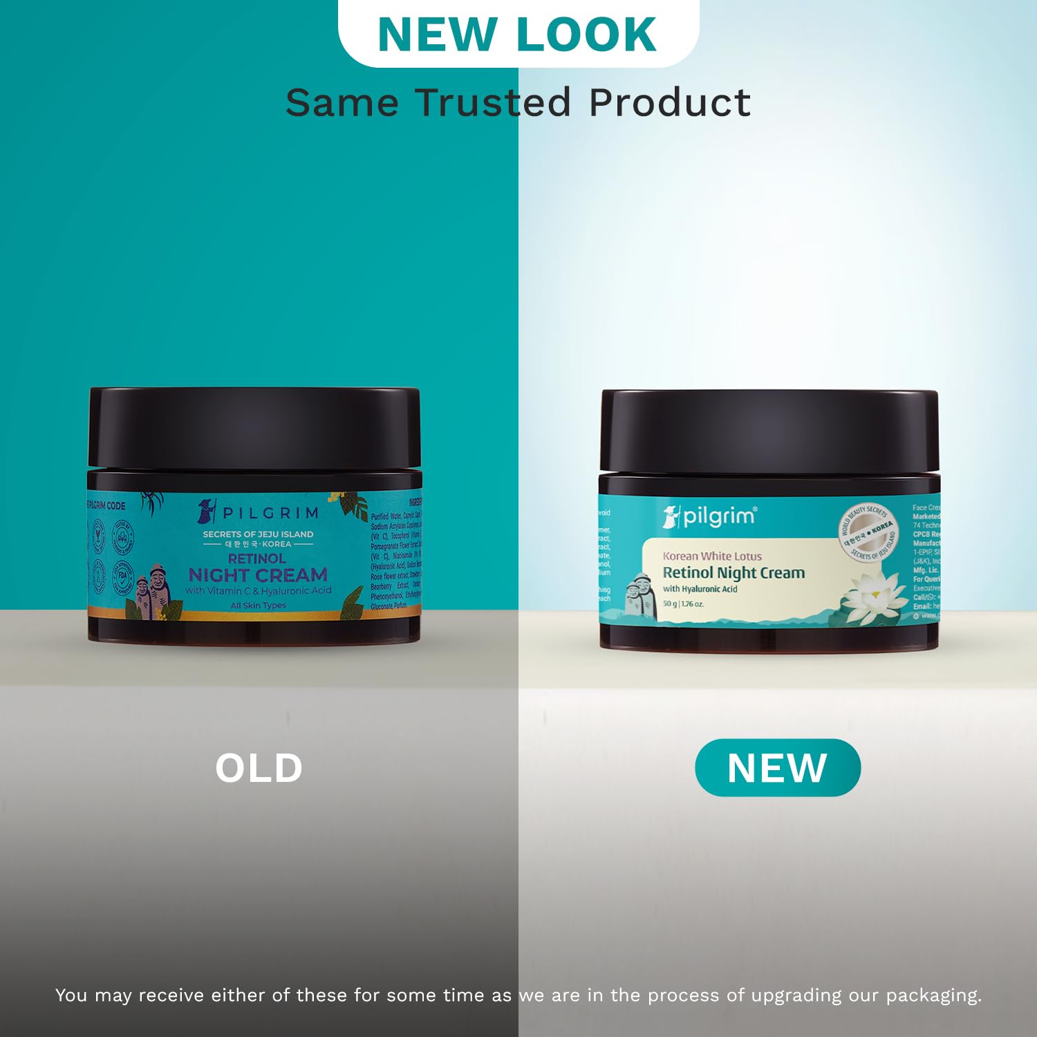 Pilgrim Korean Retinol Anti Aging Night Cream with Hyaluronic Acid & Vitamin C For Young, Wrinkle-free & Radiant Skin - Distacart