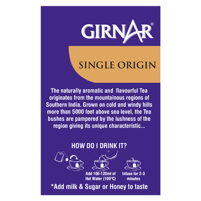 Girnar Single Origin Black Tea Bags - Nilgiri - Distacart