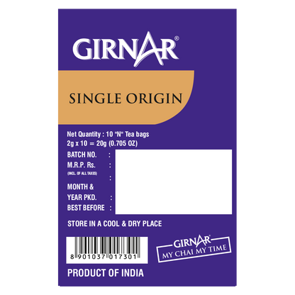 Girnar Single Origin Black Tea Bags - Nilgiri - Distacart