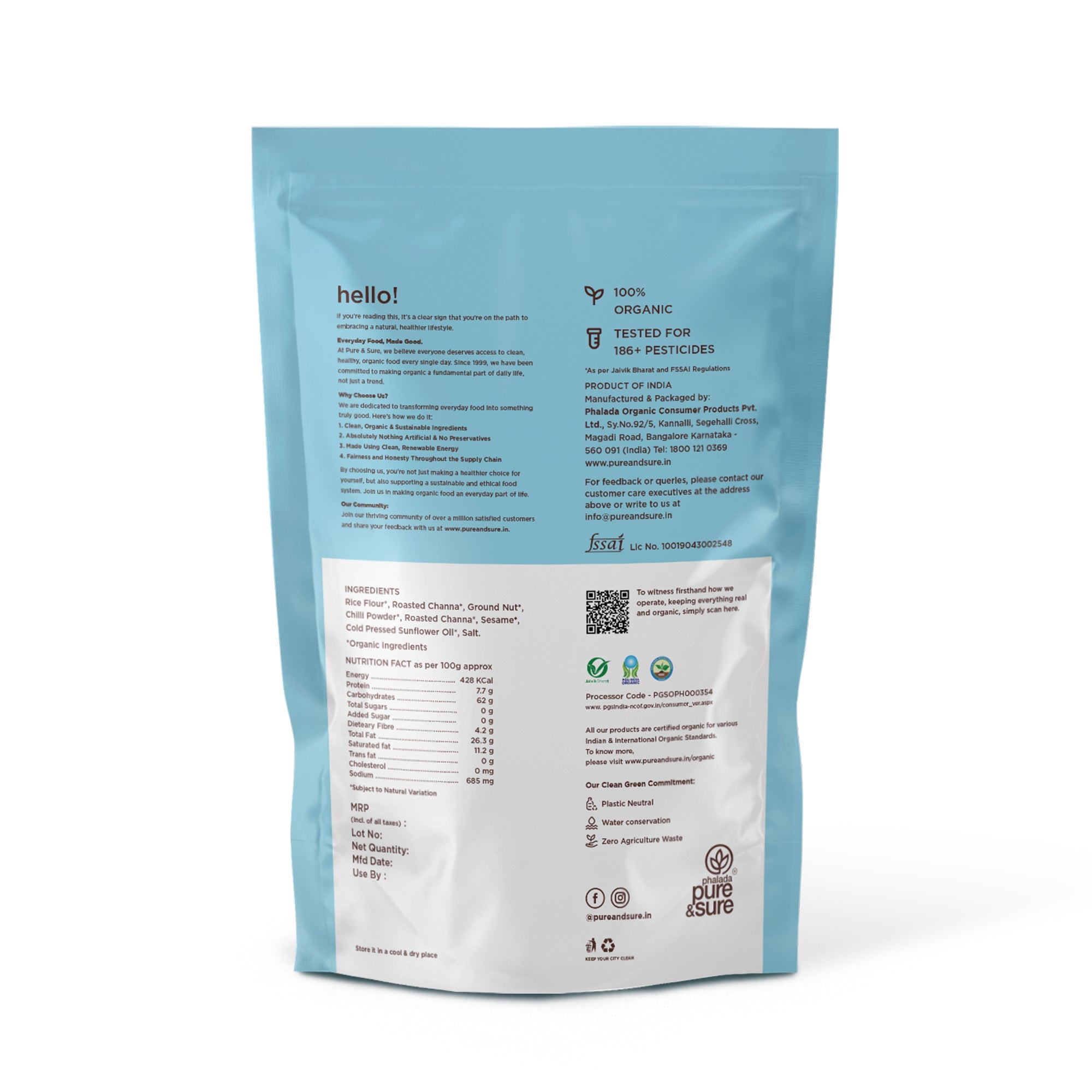 Pure & Sure Organic Nippat - Distacart