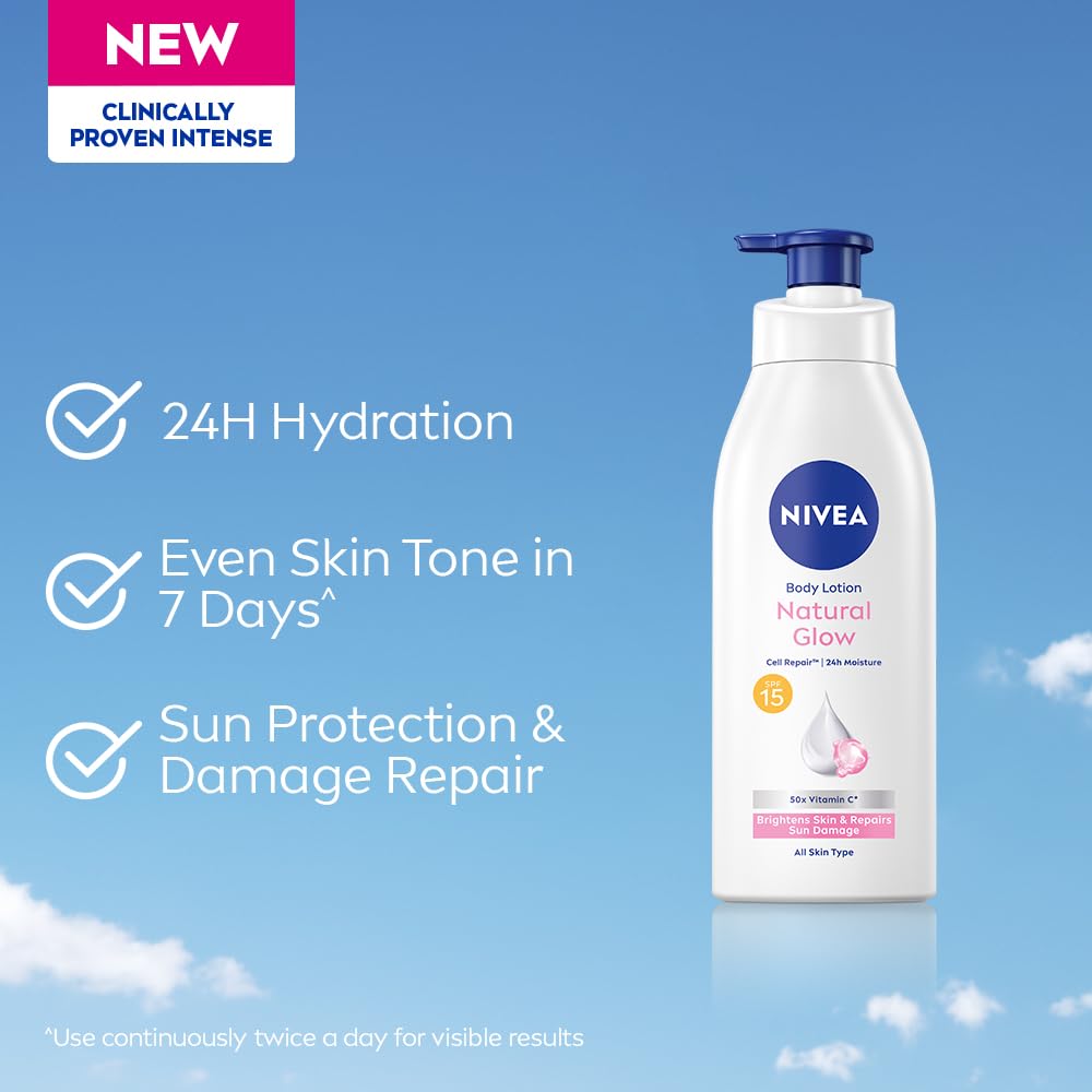 Nivea Body Lotion Natural Glow Cell Repair - Distacart