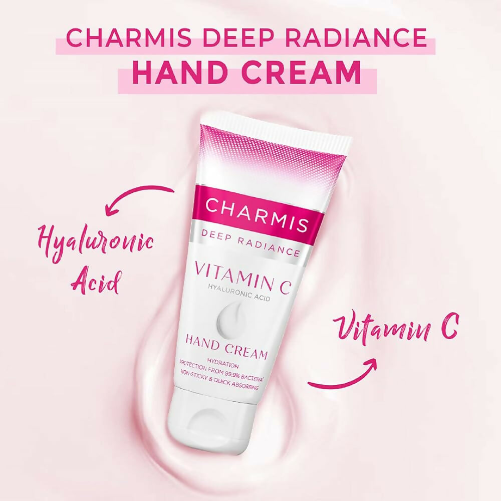 Charmis Deep Radiance Vitamin C Cream for Hands with Hyaluronic Acid - Distacart