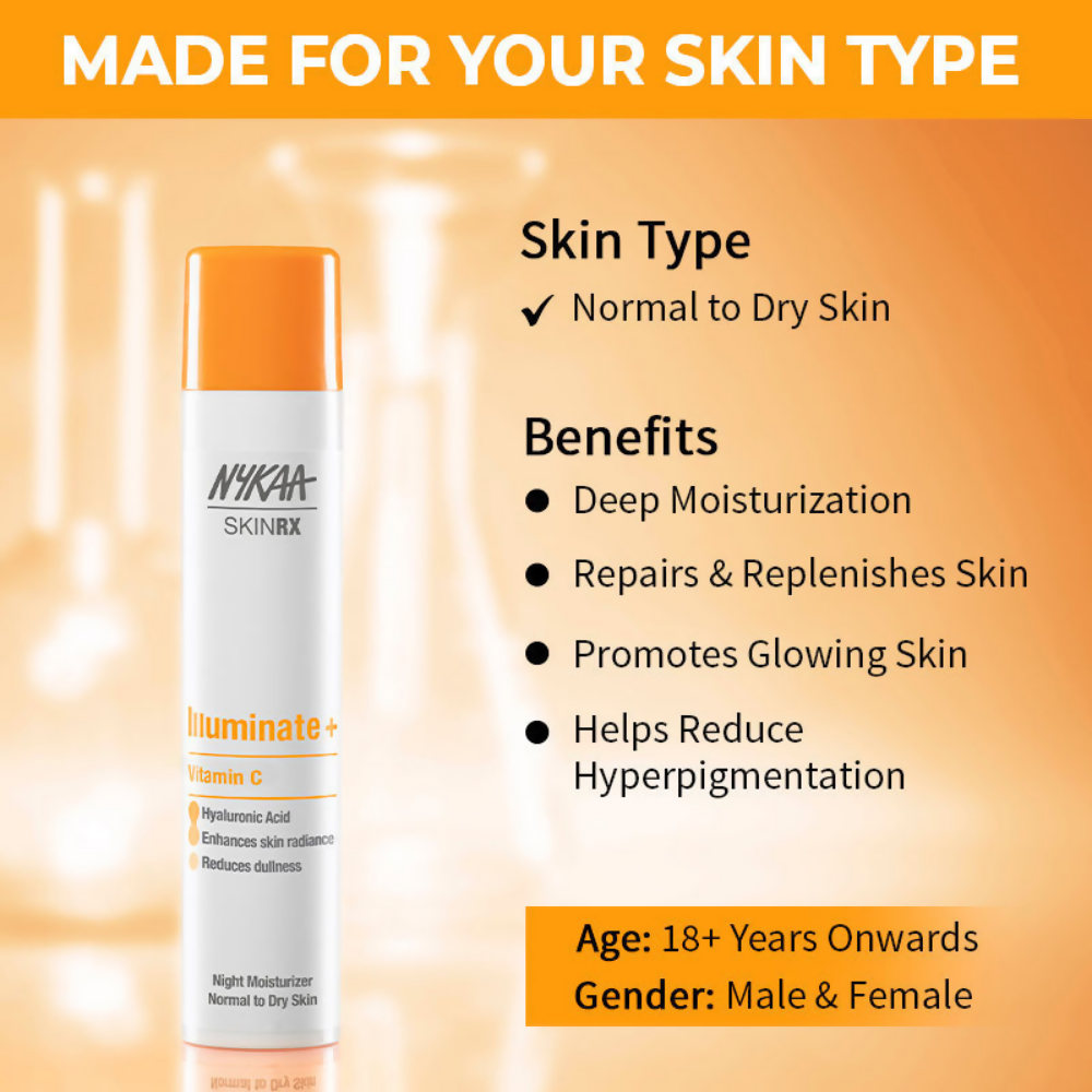 Nykaa SkinRX Vitamin C Illuminate + Night Moisturizer - Distacart