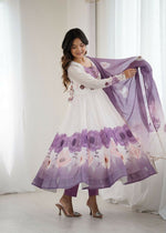Thumbnail for Joban Fashion Onion Pink Kurta Set Organza Sequin Embroidery Work - Distacart
