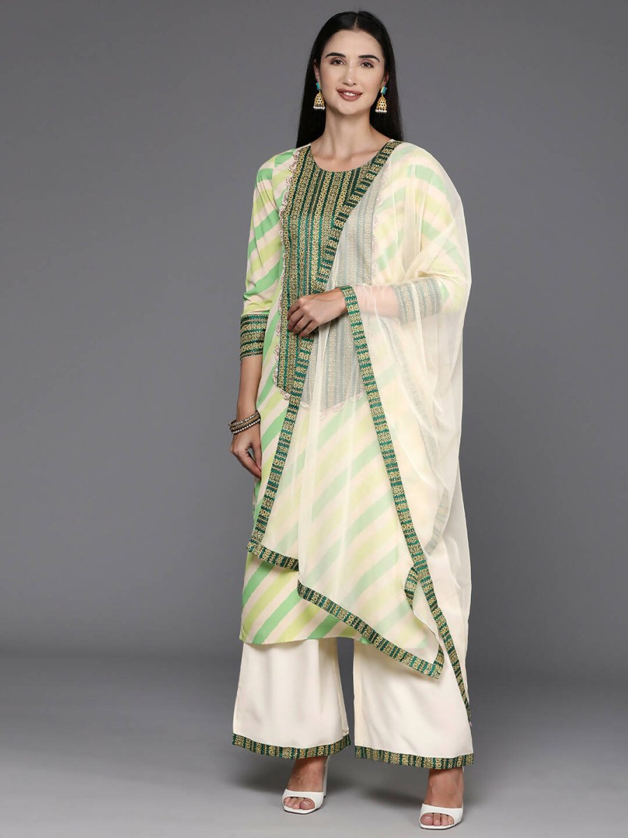 Ahalyaa Women's Traditional wear Kurta Set - Off White - Distacart